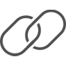 Icon zur Symbolisierung von Partnerschaft in dunkelgrau auf weißem Hintergrund.