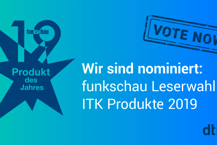 Nominierung funkschau Leserwahl 2019 Auszeichnung